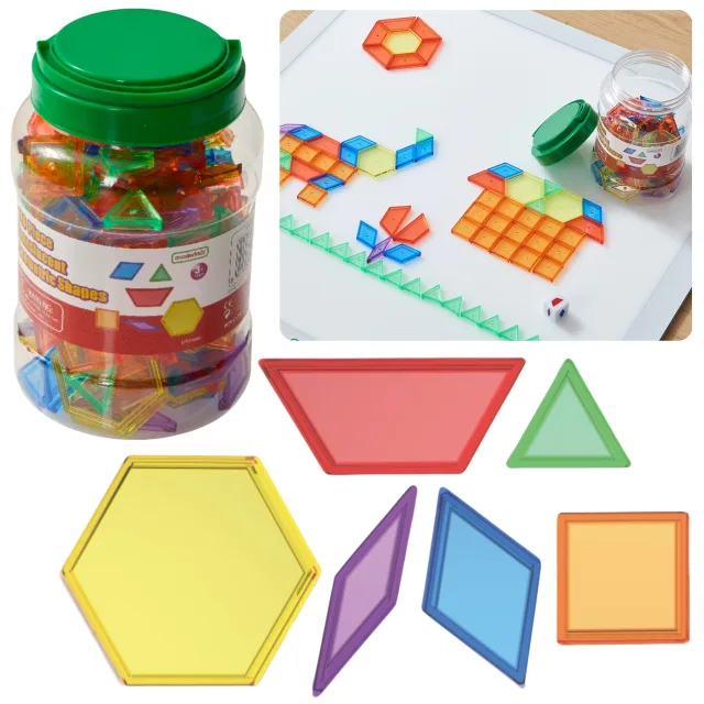 Montessori tangrama mozaīkas klucīšu komplekts, 140 gab.