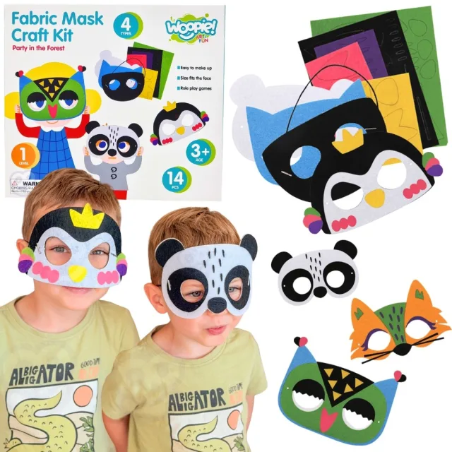 ART&FUN radošais filca masku komplekts “Dari pats”, 4 maskas
