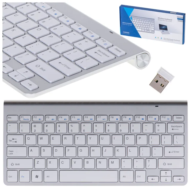 Smart TV bezvadu tastatūra sudraba krāsā