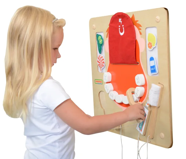 Mutes higiēnas sienas sensorā tāfele Flex Montessori