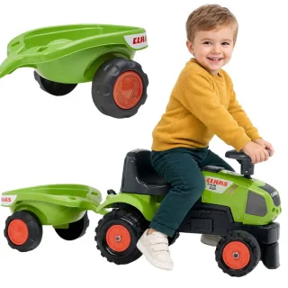 Claas Axos 310 bērnu traktors ar piekabi