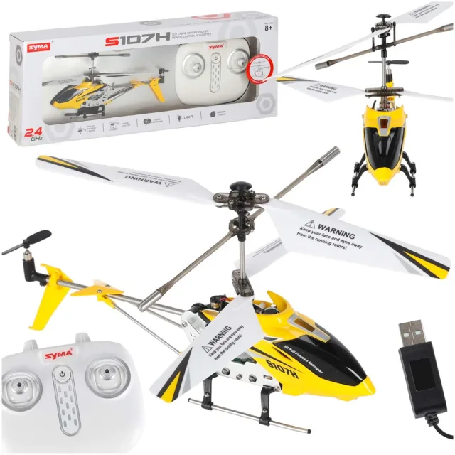 SYMA S107H RC helikopters 2.4GHz RTF dzeltens