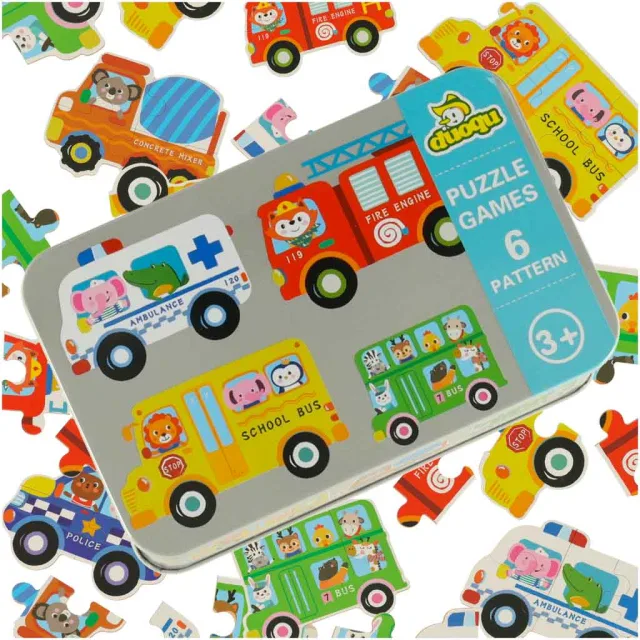 Konservētas puzles transportlīdzekļi 30 puzles