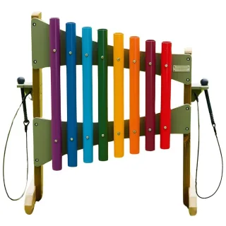 Krāsainu skaņas cauruļu komplekts, brīvi stāvošs, 95 cm