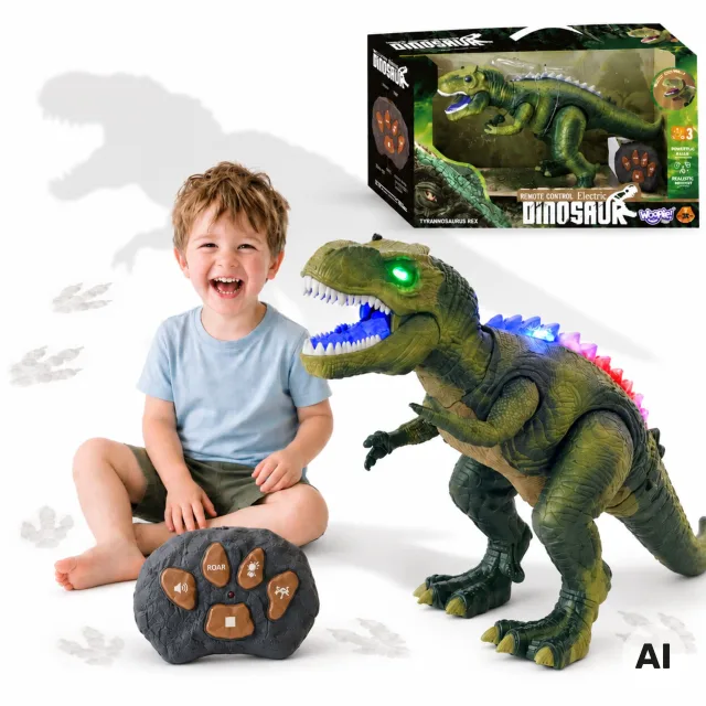 Tālvadāms Tyrannosaurus Rex dinozaurs