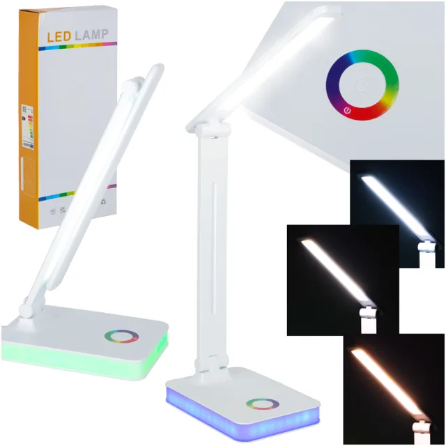 LED galda lampa salokāma touch USB