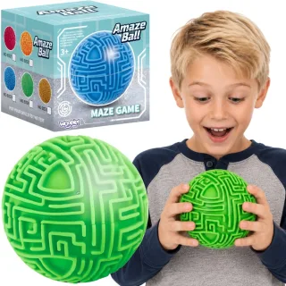 Amaze Ball 3D labirinta spēle — zaļa