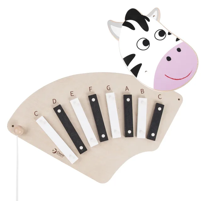 Zebras muzikālais sienas panelis