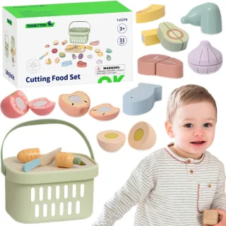 Koka piknika grozs ar griežamiem pārtikas produktiem, 21 detaļa