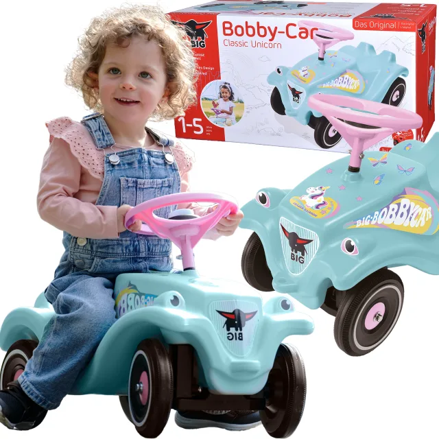 Bobby Car Classic vienradža braucamais ar skaņas signālu