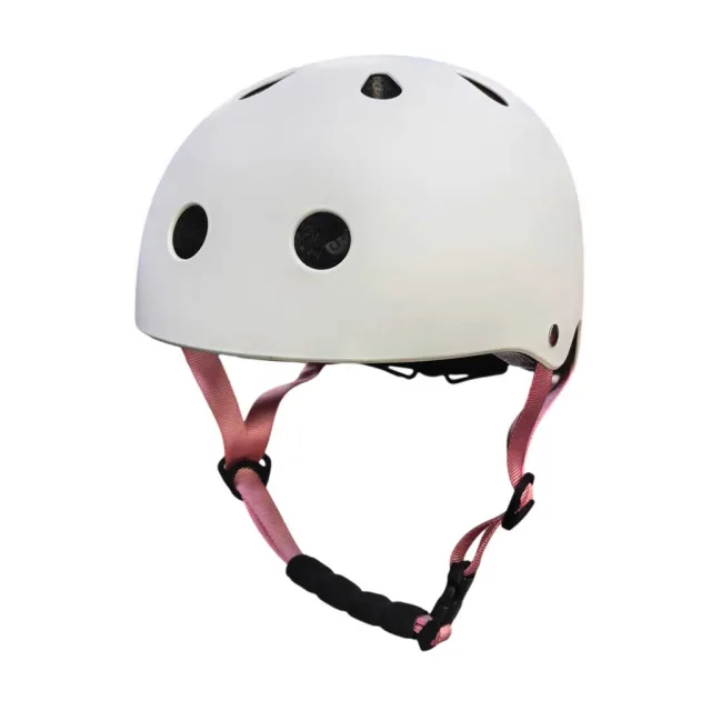 Trike Fix bērnu velosipēdu ķivere regulējama LED S 48-54cm balta